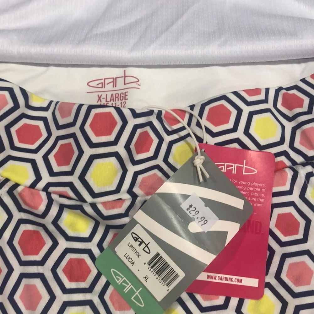 PGA Store NWT 3 tops & 1 skirt Garb Girls Golf set 11-12 - Picture 2 of 7